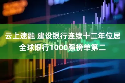 云上速融 建设银行连续十二年位居全球银行1000强榜单第二
