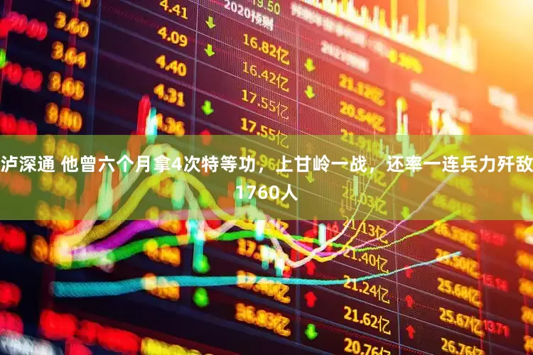 泸深通 他曾六个月拿4次特等功，上甘岭一战，还率一连兵力歼敌1760人